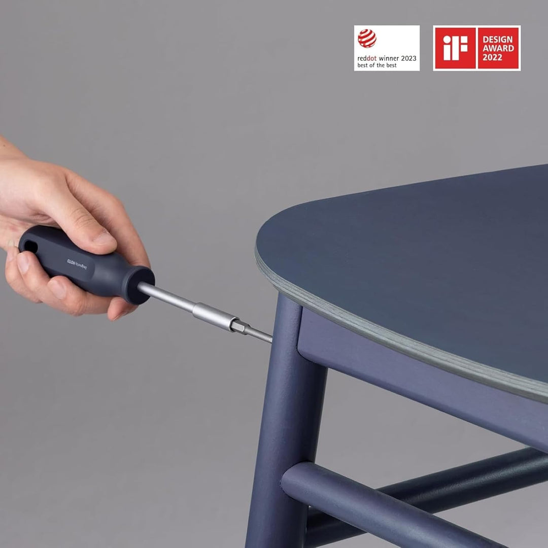 HOTO Werkzeugkoffer Gefüllt, Werkzeug-Set für Haushalt, Handwerkzeug-Set mit Schraubendreher Hammer
