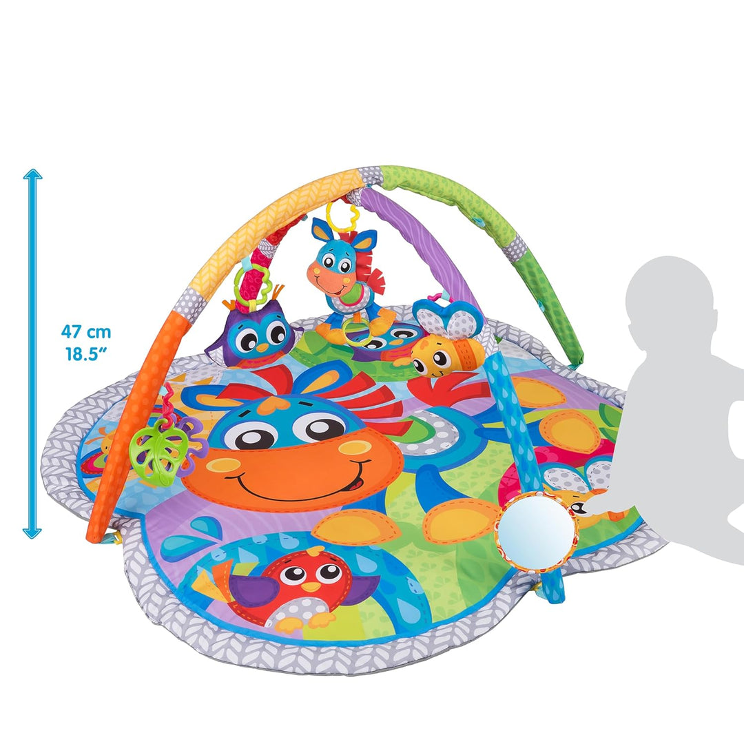 Playgro Erlebnis Spiel- und Krabbeldecke Pferd Klipp Klapp, Mit Musik, Ab 0 Monaten, Mehrfarbig, 402