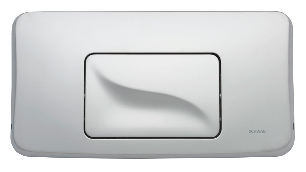 SCHWAB Betätigungsplatte GALA mattchrom 227702 Toilette Drückerplatte