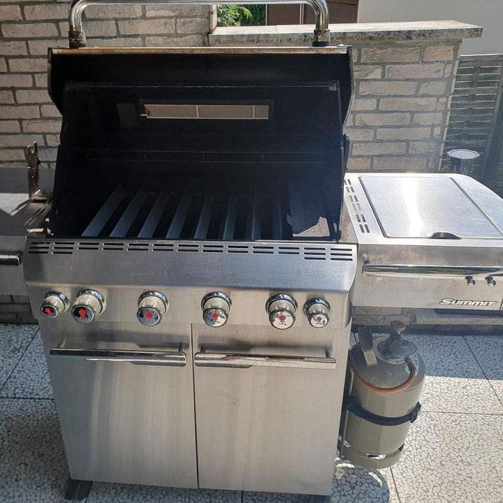 Grillrost.com Das Original Edelstahl Aromaschienen für Weber Summit (Set aus 4 St. - benötigte Sets