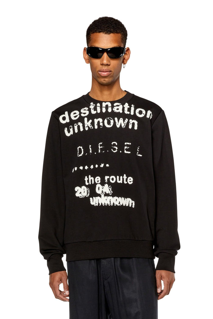 Diesel Herren Sweatshirt mit Rundhalsausschnitt L 9xx-0hayt, L 9xx-0hayt
