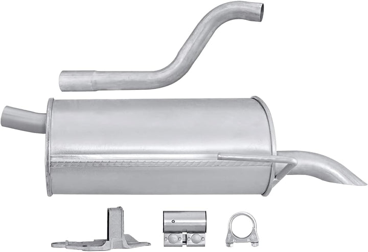 HELLA 8LD 366 034-331 Endschalldämpfer - Easy2Fit Kit - hinten - zweiteilig - Set mit Anbauteilen