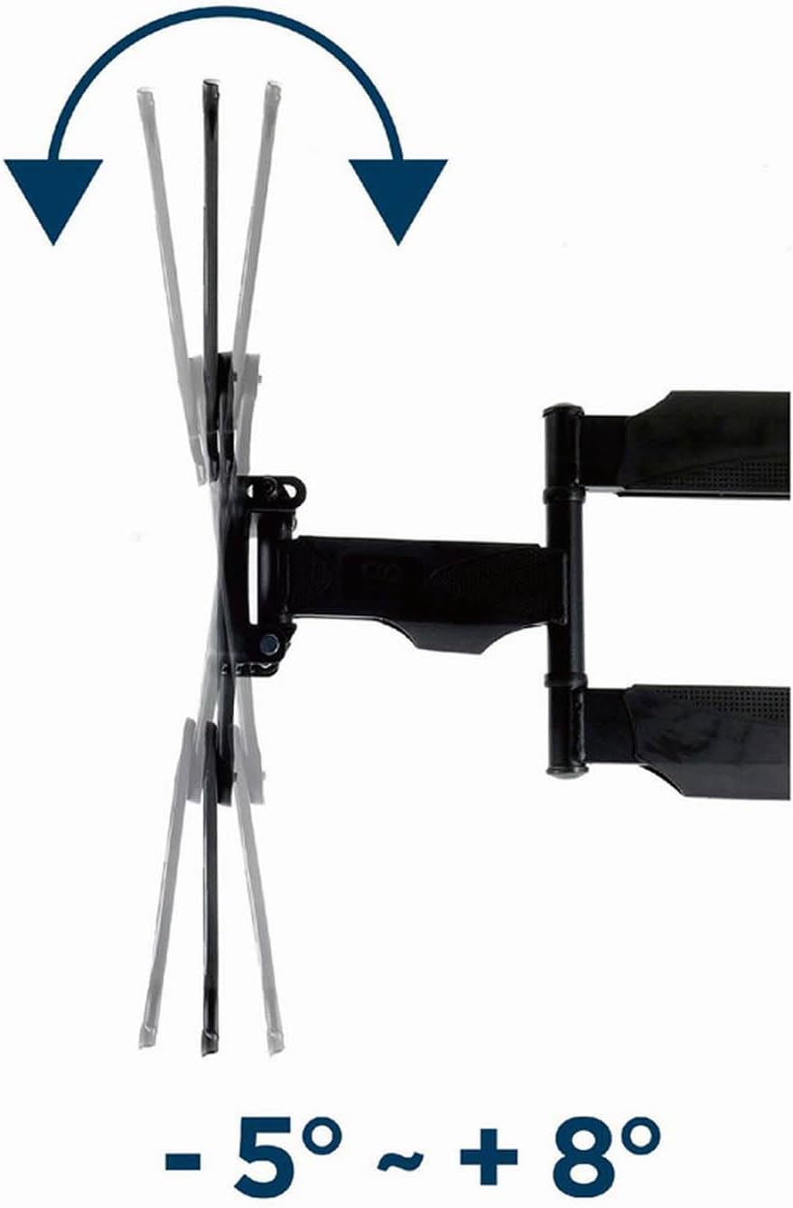 Gembird Premium Full-Motion TV-Wandhalterung – Für 32–55 Zoll Fernseher, VESA 400x400 mm, Neig- und