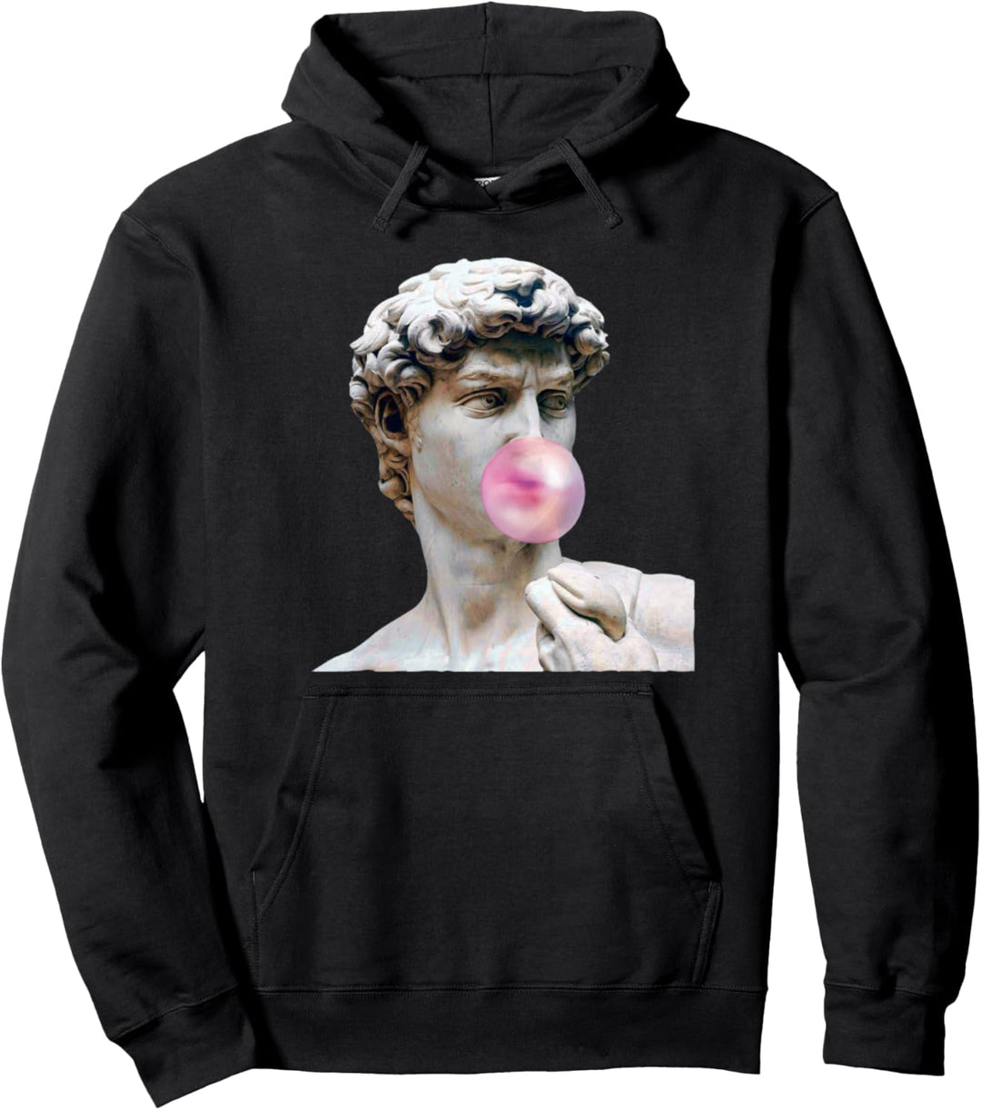 David Michelangelo mit Kaugummi Statue Kunst Mann Frau Kind Pullover Hoodie