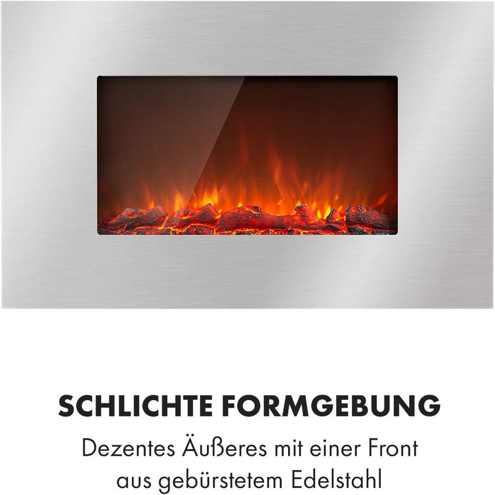 Klarstein Elektrokamin, Elektro Heizungen für Wohnzimmer & Innenräume, Elektrischer Kamin mit LED Fl