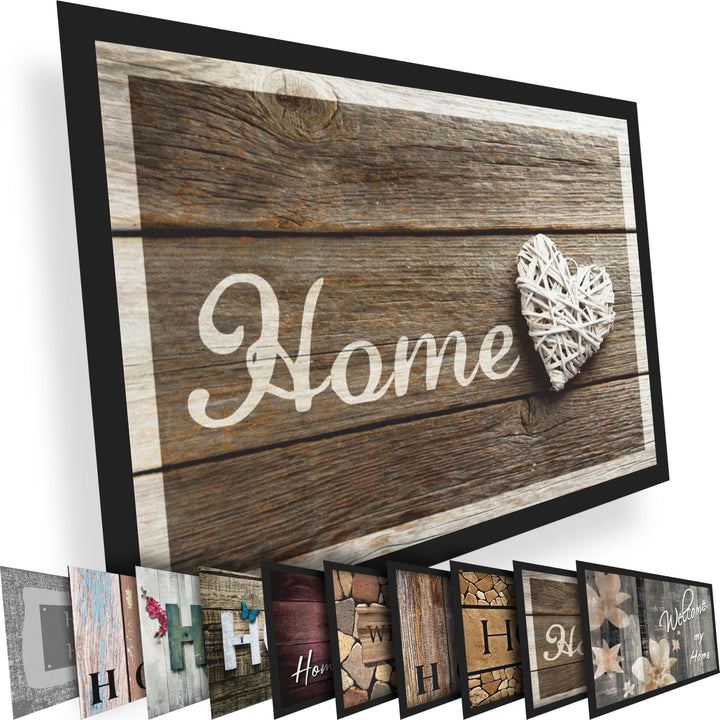 Hochwertige Fussmatte 60x80 cm (Large) – Schmutzfangmatte für Innen & Aussen, rutschfest mit hoher S