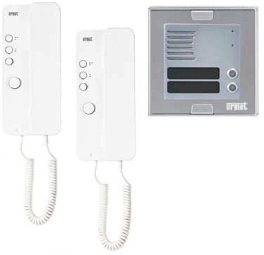 URMET CITOSET V2 1150 PUL.1148 2-Familien-Set 4e43n Kabel mit Miro-Sprechanlage und Sinthesi S2 Tast