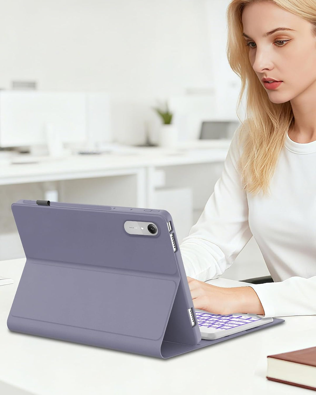 Hülle mit Tastatur für Lenovo Idea Tab Pro Gen 2 13" (2026) TB376FU - Deutsche QWERTZ Tastatur mit 7