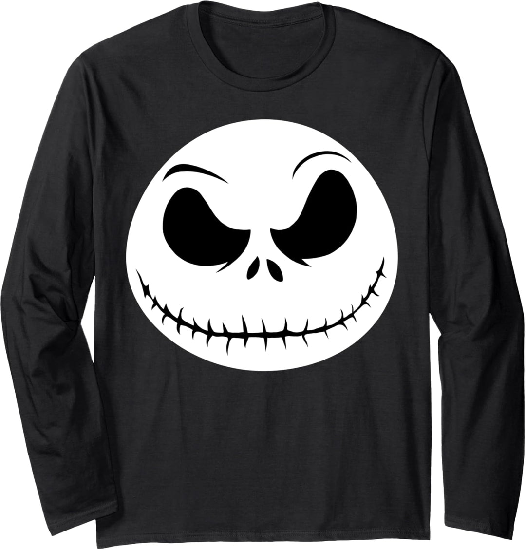 Disney The Nightmare Before Christmas Jack Big Face Langarmshirt