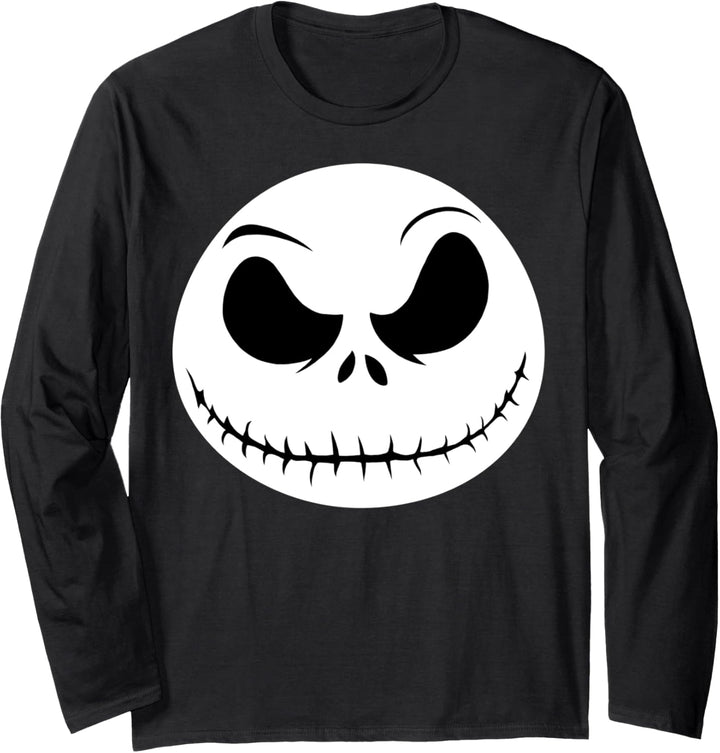 Disney The Nightmare Before Christmas Jack Big Face Langarmshirt