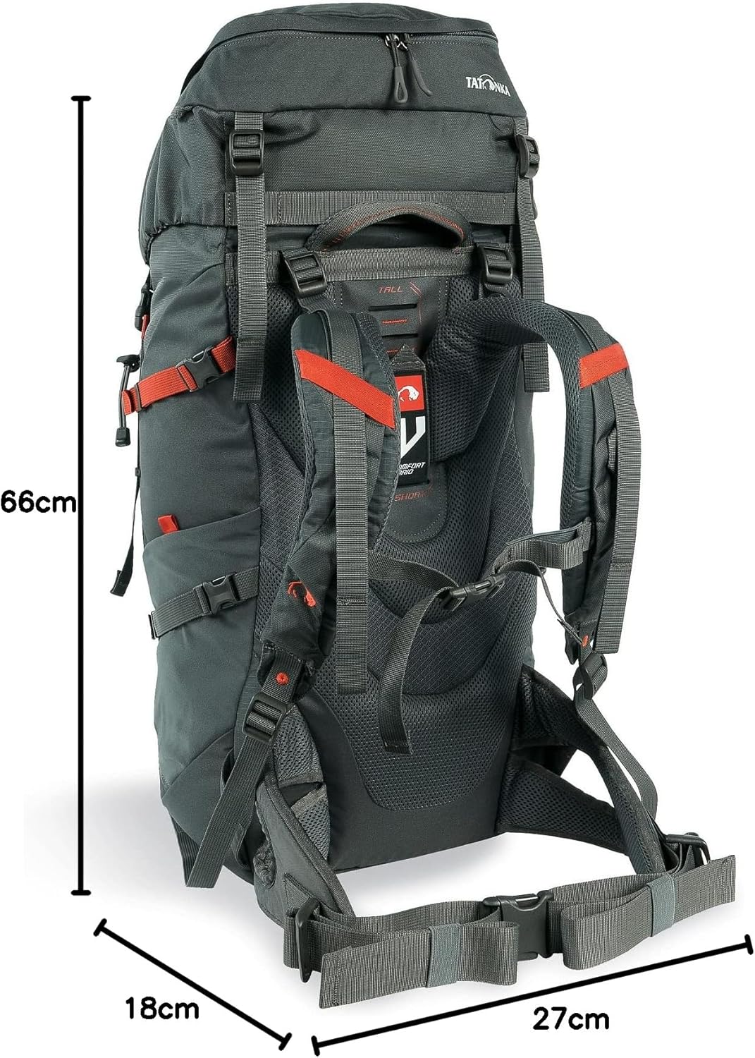 Tatonka Tourenrucksack Norix 44 Women - Leichter Damen-Rucksack mit, Frontzugriff, verstellbarem Rüc