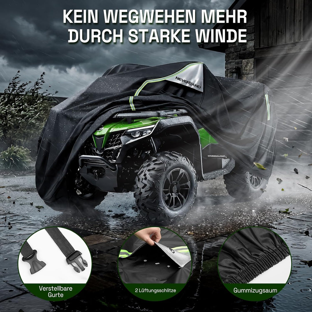 NEVERLAND Quad ATV Abdeckplane Abdeckung - Quad Wasserdicht Abdeckung Quad Cover Phosphoreszierend W
