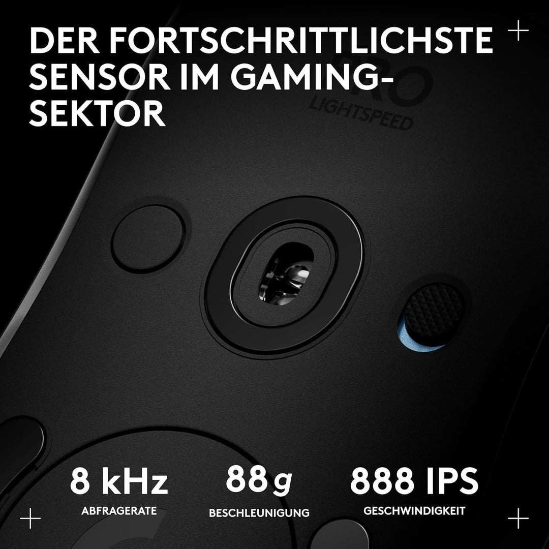 Logitech G PRO 2 LIGHTSPEED kabellose Gaming-Maus Rechts-oder Linkshänder, mit bis zu 4 anpassbaren,