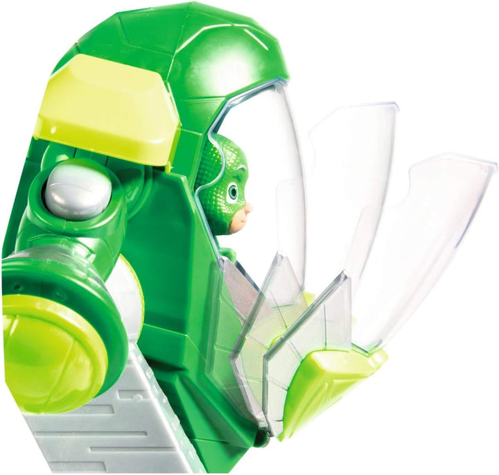 Simba 109402464 PJ Masks Turbo Roboter Gecko, mit Licht, mit Kanone, 23cm, PJ Masks Turbo Roboter Ge