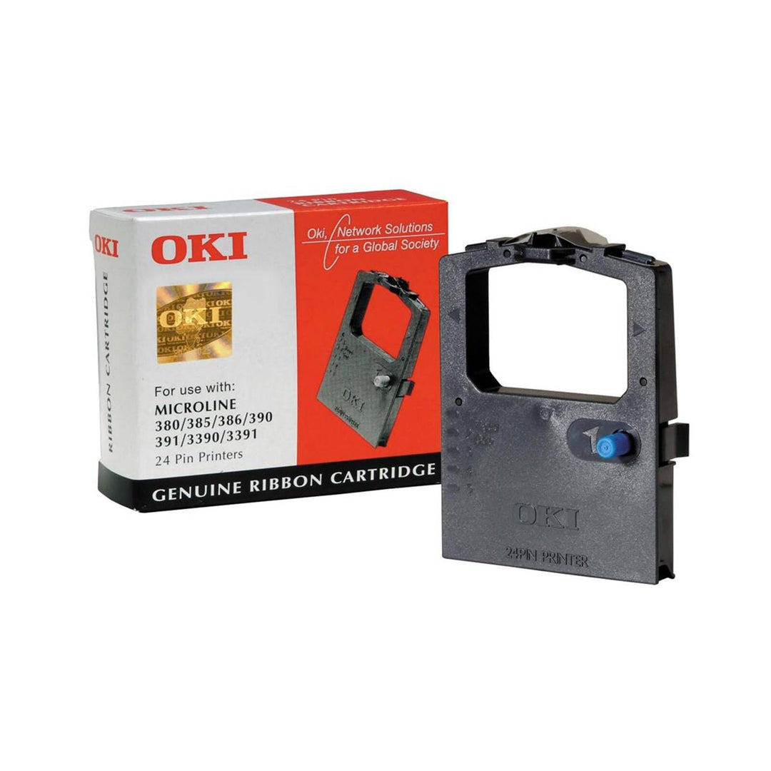 OKI Farbband 09002309, für ML-380/385 / 390/391 / 3390/3391, Nylon schwarz