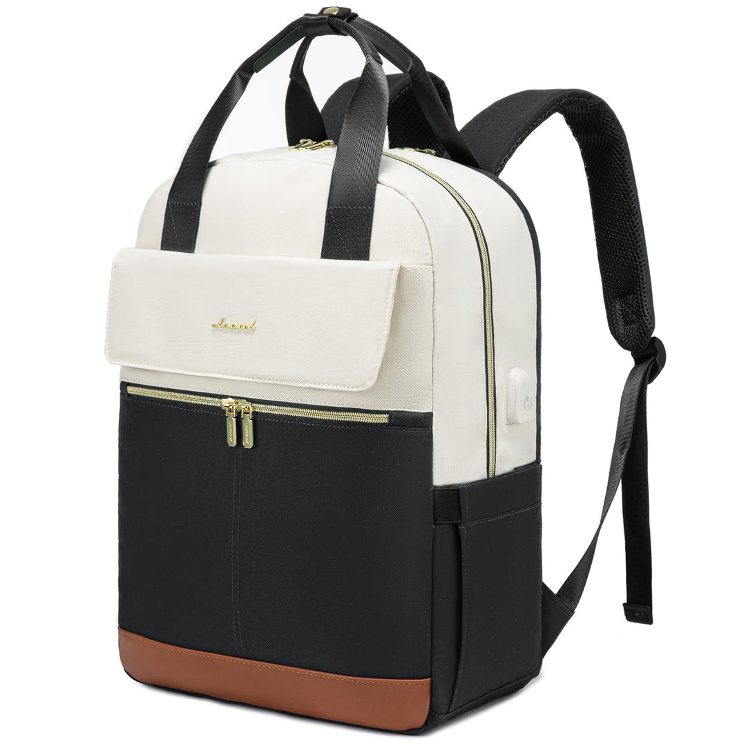 LOVEVOOK Rucksack Damen Gross, 17 Zoll Laptop Schulrucksack Teenager mit Laptopfach, Wasserdicht Rei