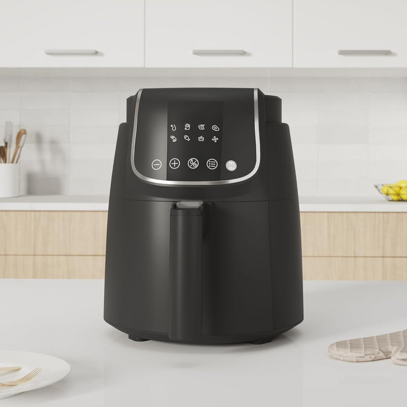 Midea MF-CN40C2 Heissluftfritteuse 4L, Ölfreie Airfryer 1500W, 8 Vorprogrammierte Kochmodi, 35-200℃,