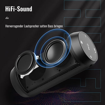 Bluetooth Lautsprecher Tragbarer Musikbox LED Bluetooth Box Kabellos mit Freisprechfunktion für Hand