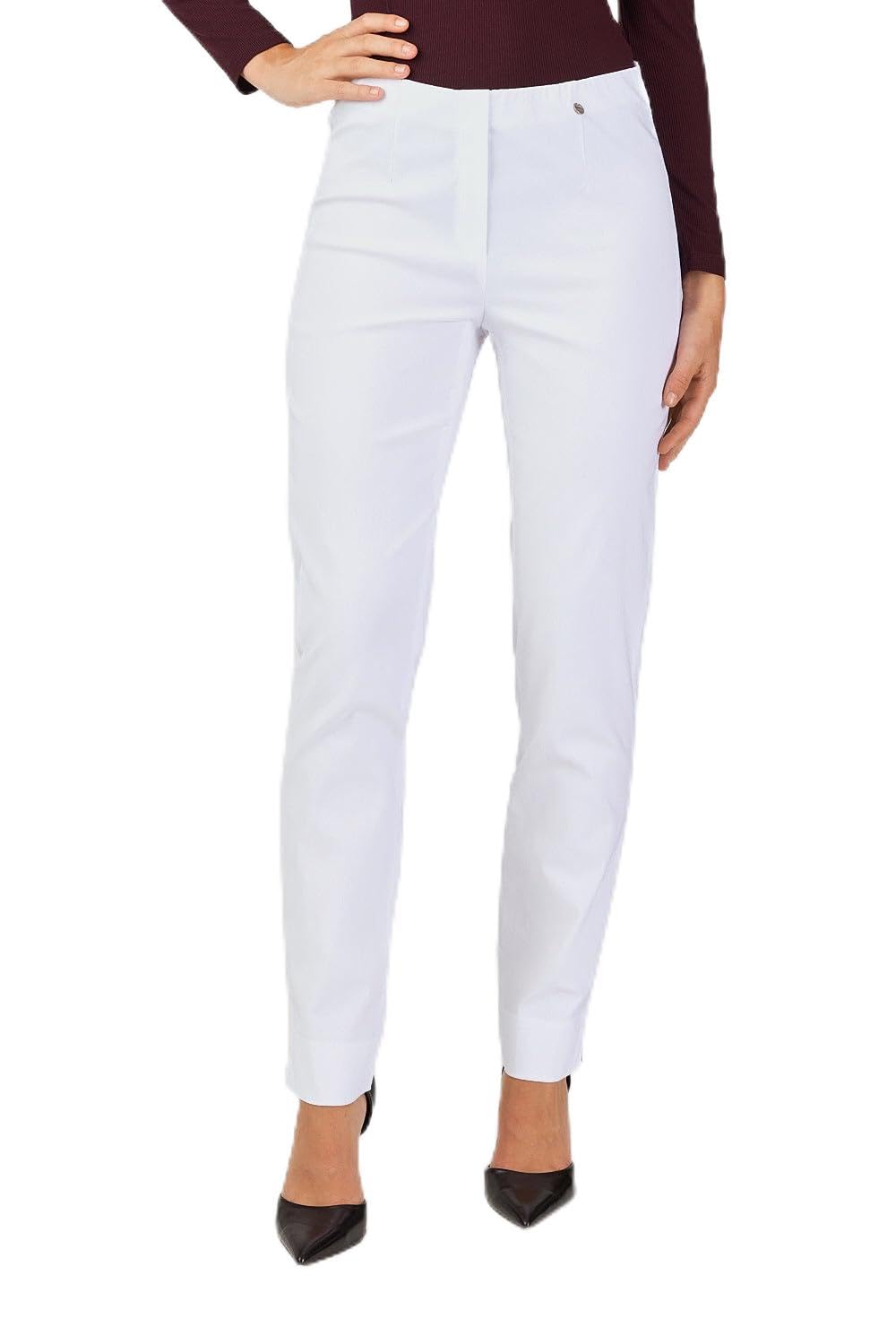 Robell Style Marie - Stoffhose Damen high Waist - Damenhose Power Stretch - Bengaline Stoff Hose mit