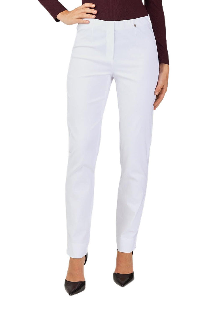 Robell Style Marie - Stoffhose Damen high Waist - Damenhose Power Stretch - Bengaline Stoff Hose mit