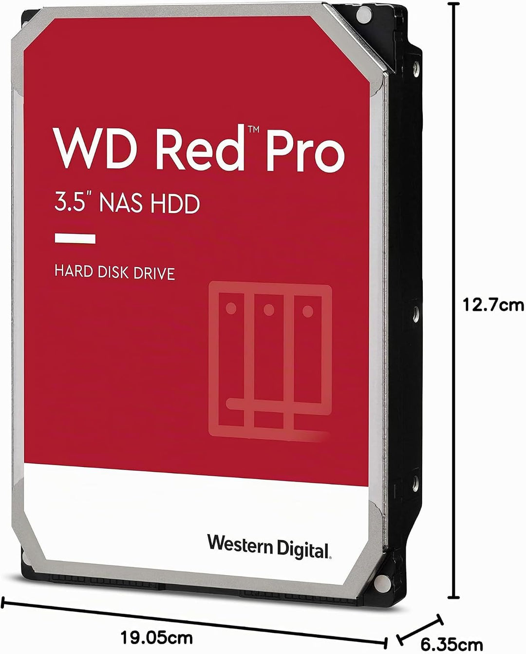 WD Red Pro interne Festplatte 14 TB (3,5 Zoll, NAS Festplatte, 7.200 U/min, SATA 6 Gbit/s, NASware-T