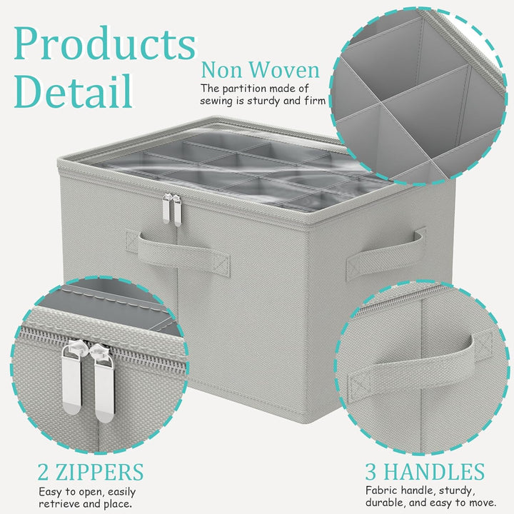 Schuhorganizer für Closet, Passt 16 Paare, Schuhe Organizer mit Durchsichtigem Deckel, Starke Aufbew