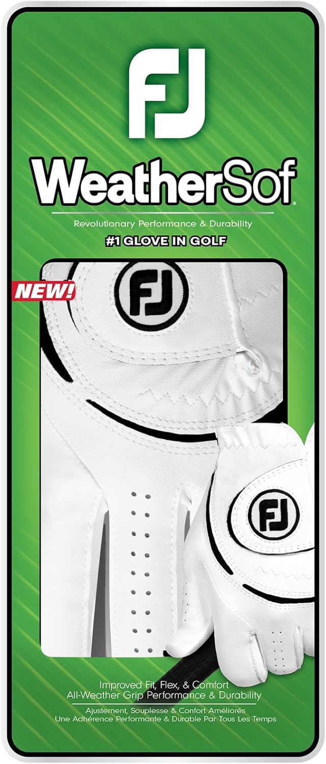 FootJoy WeatherSof Golfhandschuh für Damen, Weiss