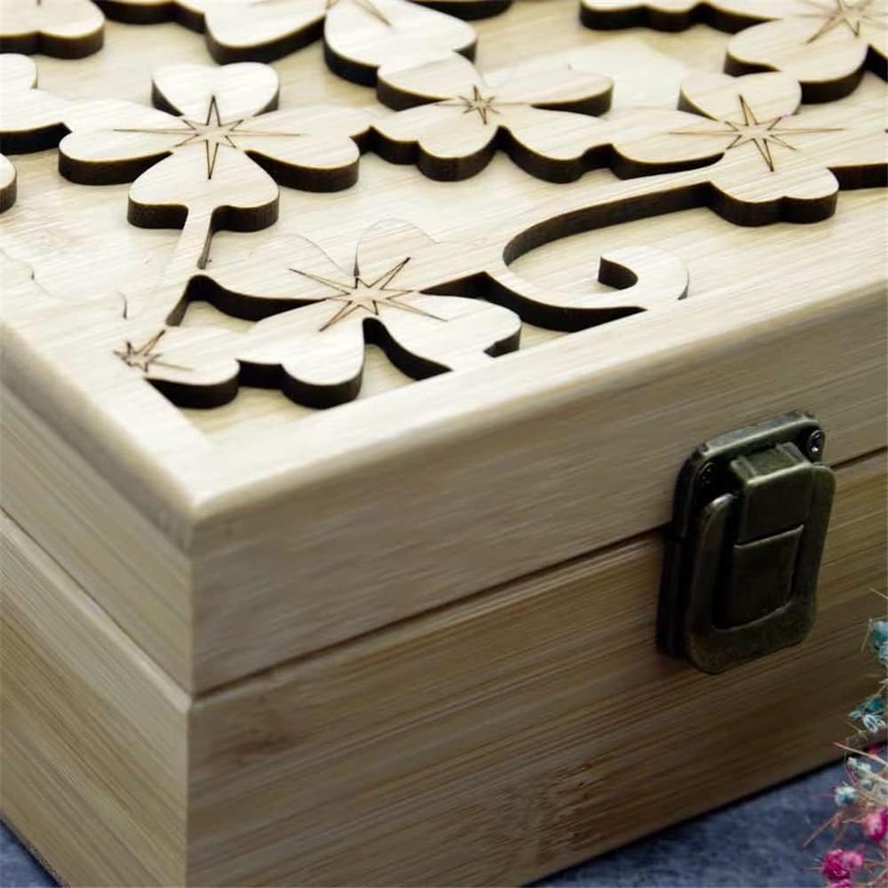 RoseFlower Bambus Ätherisches Öl Organisator Behälter Duftöle Display Ständer, 25 Löcher Aufbewahrun