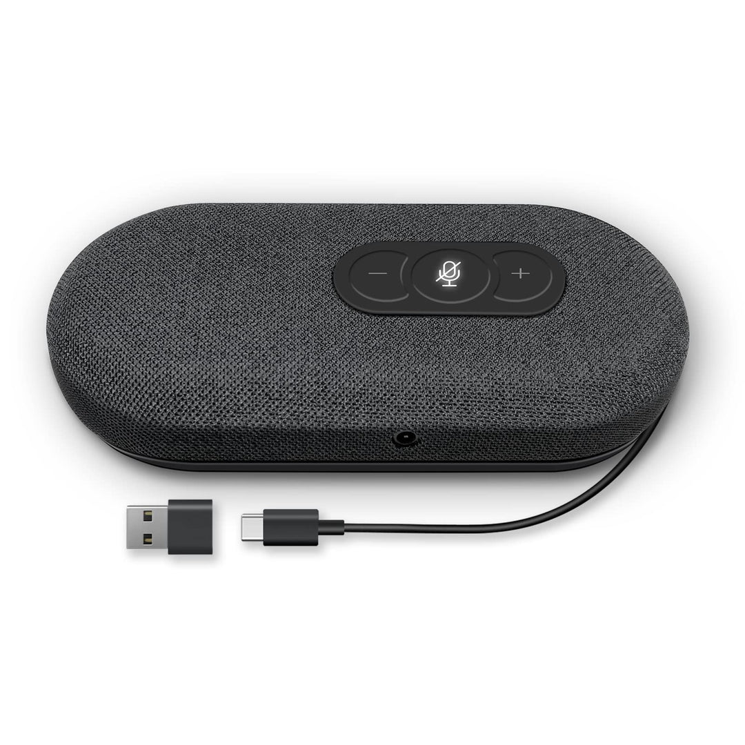 USB Konferenzlautsprecher mit Mikrofon für Home Office-Anrufe, Konferenzmikrofon mit Smarter Stimmfi