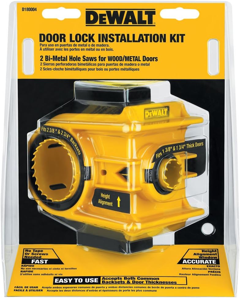 Dewalt D180004 Bi-Metall Türschloss Montage-Set