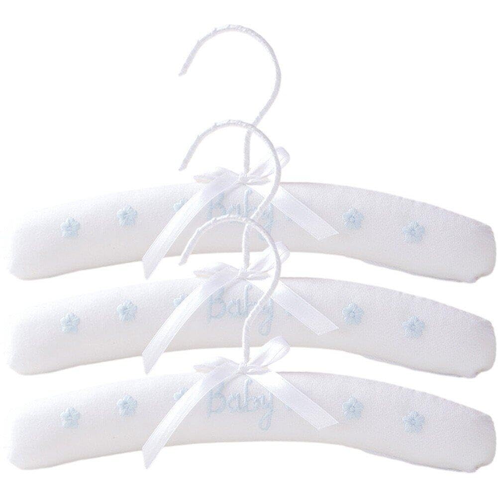 3 Stück Gepolsterte Baby-kleiderbügel, Kinder-kleiderbügel, Schwamm-kleiderbügel, Einfacher Natürlic
