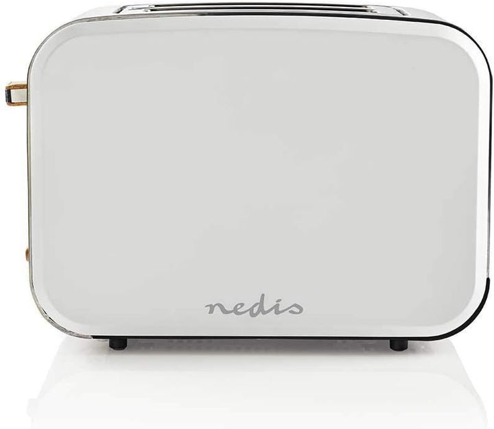 Nedis Toaster - Soft-Touch - 6 Verschiedenen Stufen - Auftau- und Aufwärmfunktion - Krümelschublade