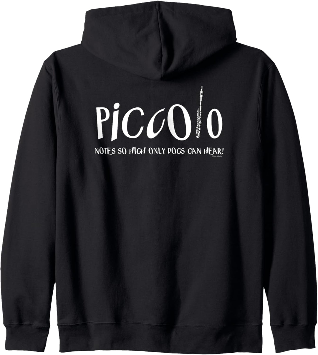 Piccolo Notes So High Lustiges Musikinstrument Kapuzenjacke