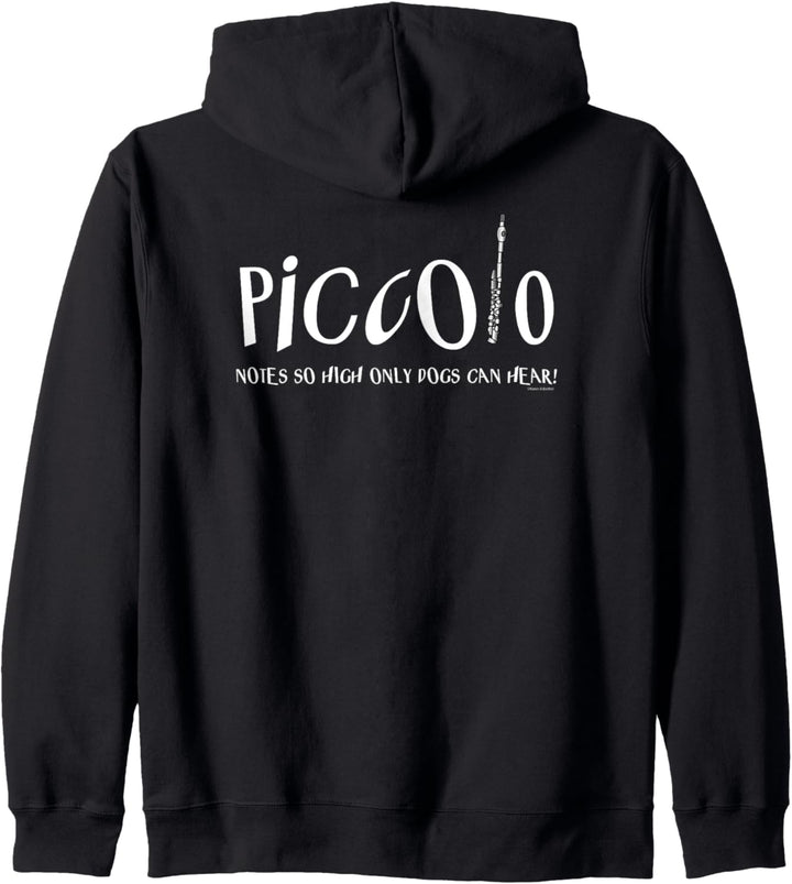 Piccolo Notes So High Lustiges Musikinstrument Kapuzenjacke