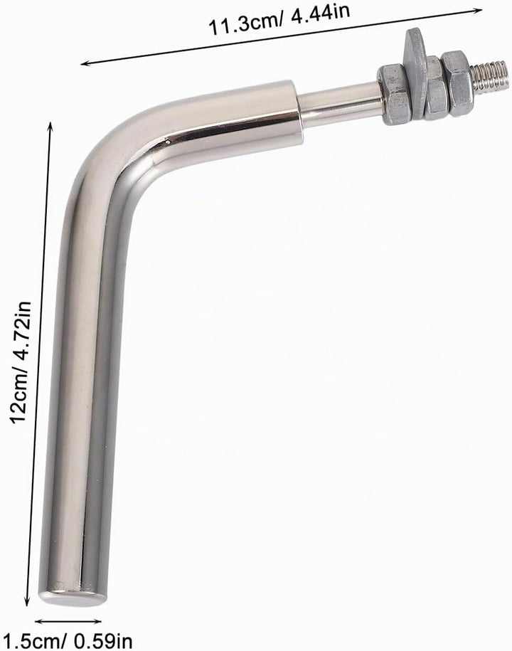 GARVALON Hochwertiger Kamin-ofen Türgriff Ersatz Hitzebeständiger Metallgriff für Kessel und Herde K