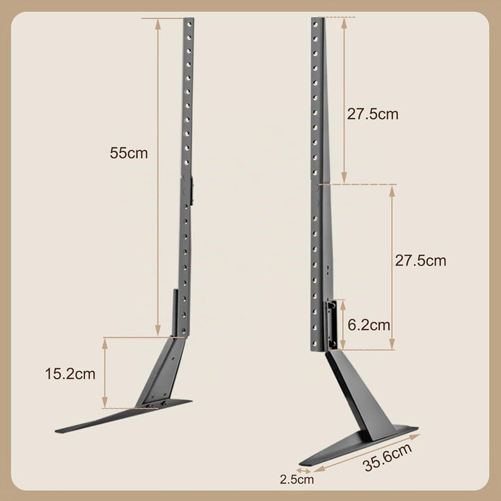 suptek Universal TV Standfüsse TV Beine Höhenverstellbarer TV Ständer für 22-65 Zoll TV LCD LED Flac