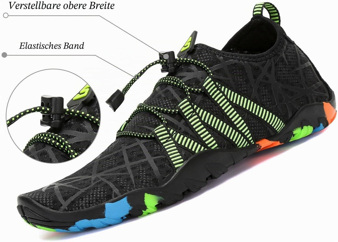 SAGUARO Badeschuhe für Herren Damen - 7/9 Drainagelöcher Schnelltrocknende rutschfest, Gr 35-48 40 E