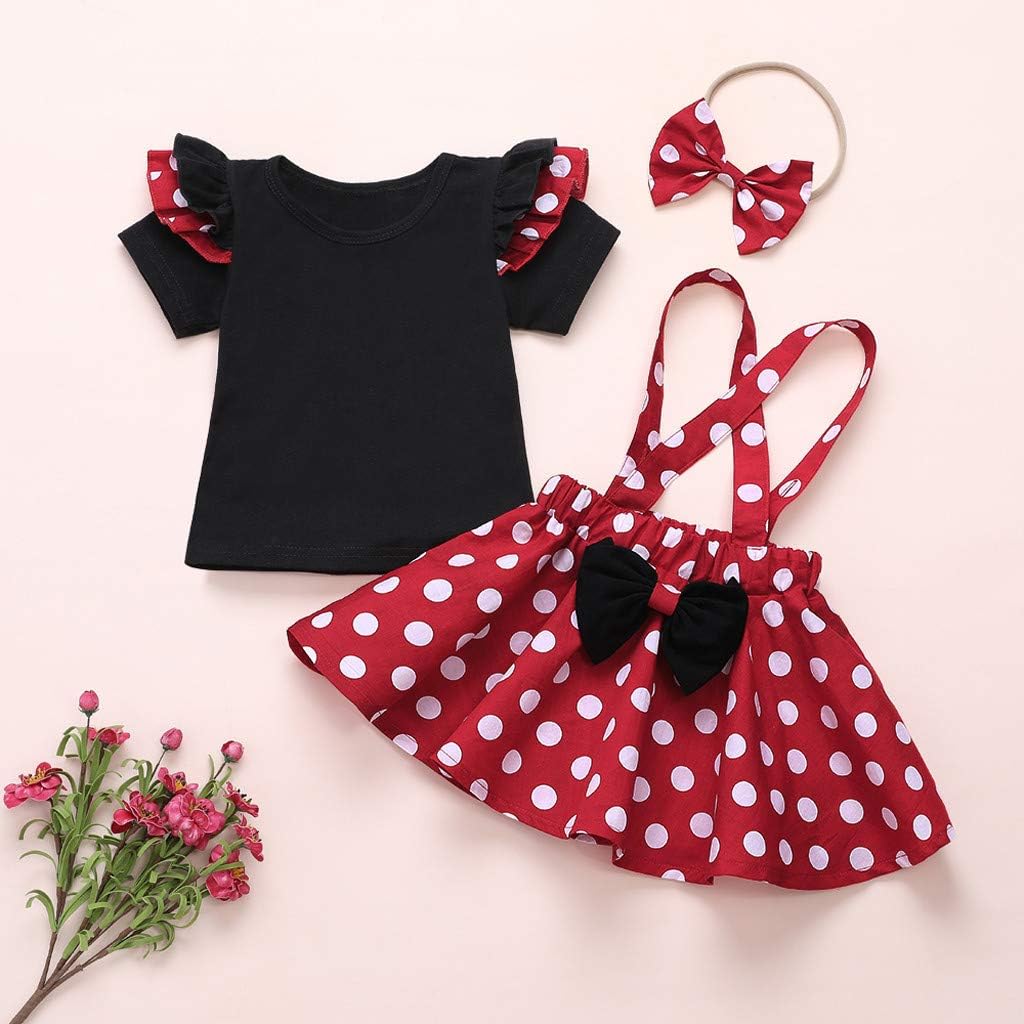 Baby Mädchen Röcke Set Kleinkind Overall Kleid Ostern Kleidung kurze Ärmel Shirt + Strumpfhalter Roc