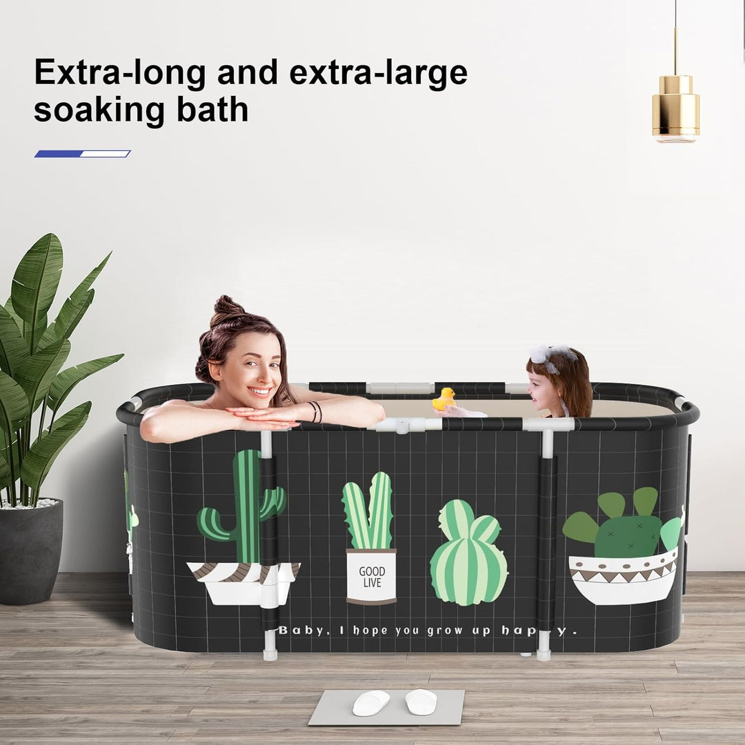 Sinbide Faltbare Badewanne Erwachsene faltbare Badewanne, installieren und tragbare abnehmbare Badew