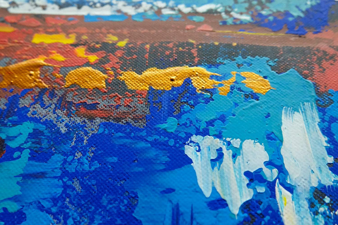 Monica Mirafiori I 100% HANDGEMALT I Gemälde Mirage 100x50cm | Gemälde Handgemalt | Acrylgemälde | S