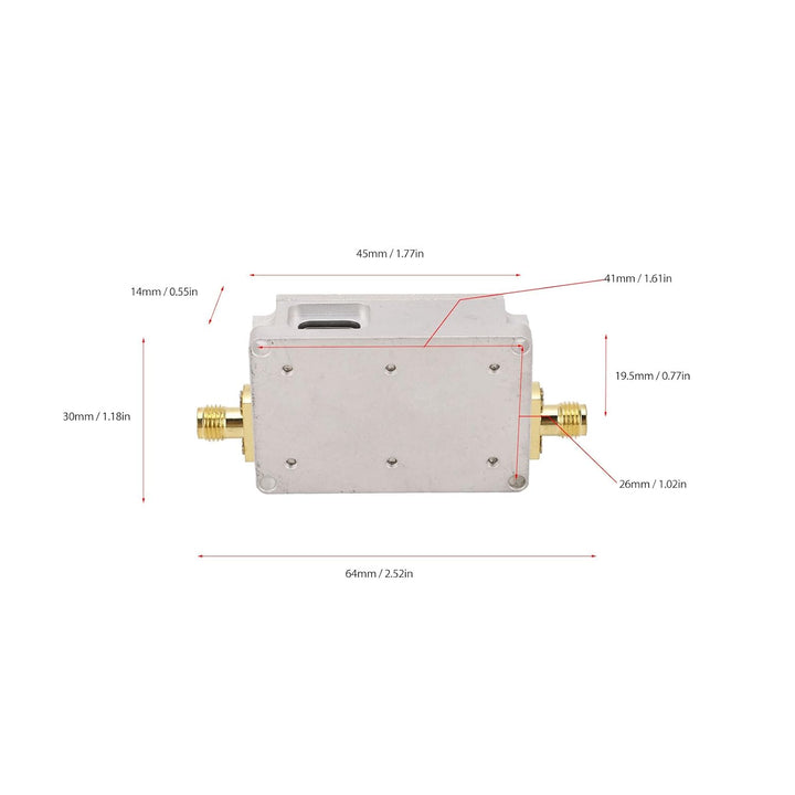 HF-Verstärker 40DB Hohe Verstärkung 10M Bis 6 GHz Breiter Rauscharmer Breitbandverstärker Übertragun