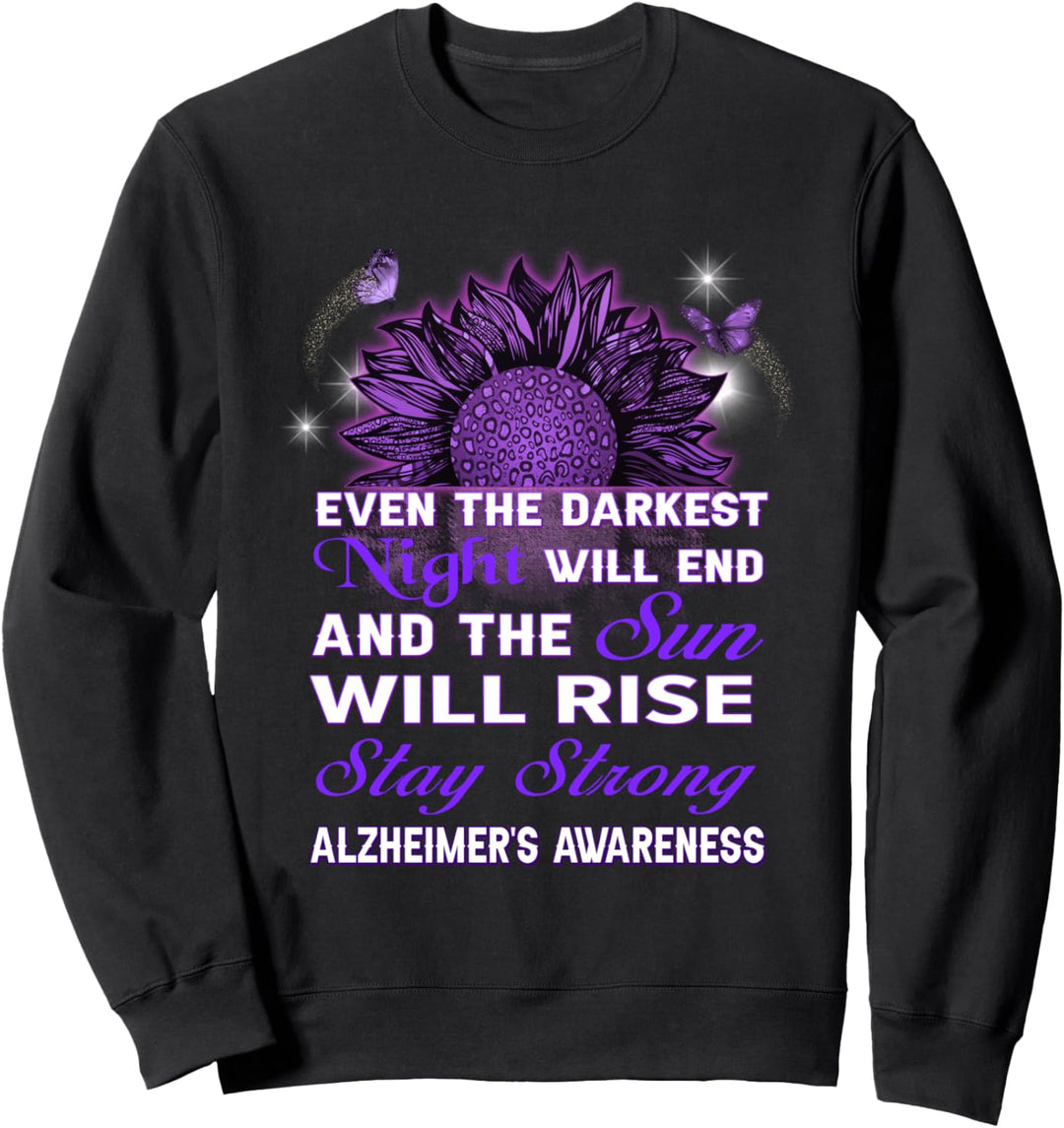 Alzheimer-Bewusstsein Sonnenblumen Geschenkprodukte Sonne Sweatshirt
