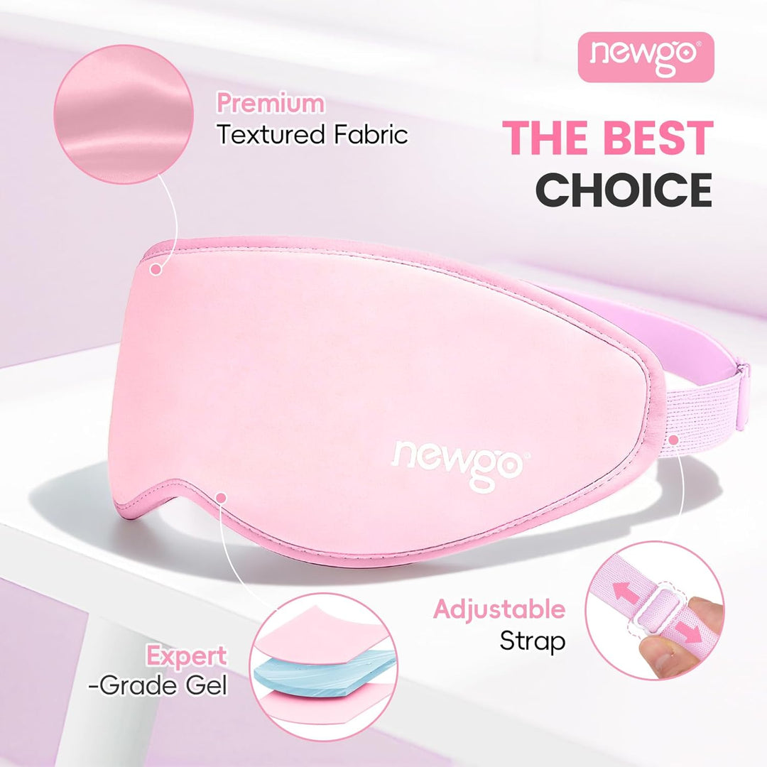 NEWGO 3D Gel-Augenmaske, Kühlende Augenmaske zur Pflege und Erfrischung, bei müden Augen, für kosmet