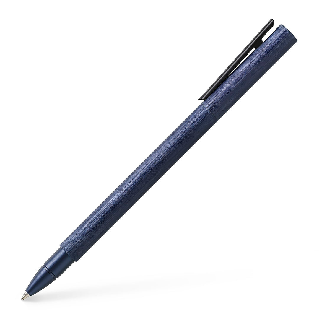 Faber-Castell 146166 - Tintenroller Neo Slim Aluminium, dunkelblau Tintenroller dunkelblau, Tintenro