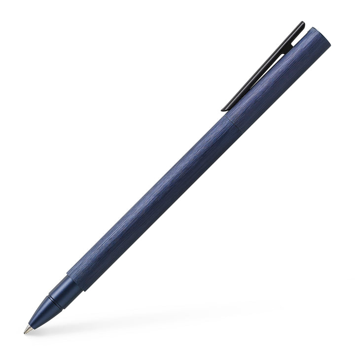 Faber-Castell 146166 - Tintenroller Neo Slim Aluminium, dunkelblau Tintenroller dunkelblau, Tintenro