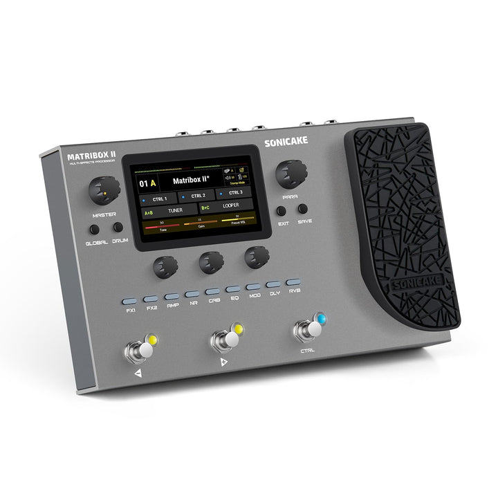 SONICAKE Gitarren Effektpedal Multi-Effekte Prozessor mit Expression Pedal Gitarren Bass Amp Modelin