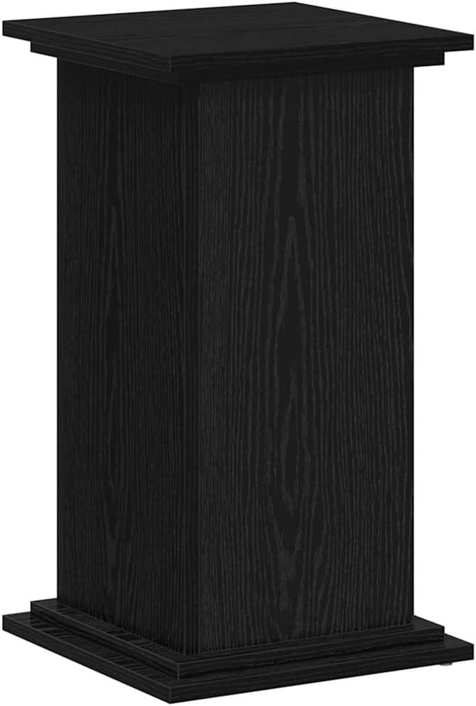 vidaXL Pflanzenständer Schwarz Eichen-Optik 33 x 33 x 60 cm, Garten und Terrasse, moderner Pflanzens