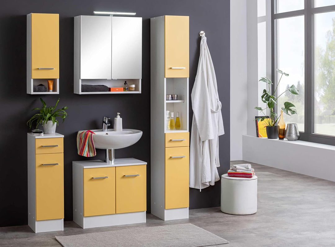 Ricca Toilettenschrank, 60 cm, 2 Türen, Weiss