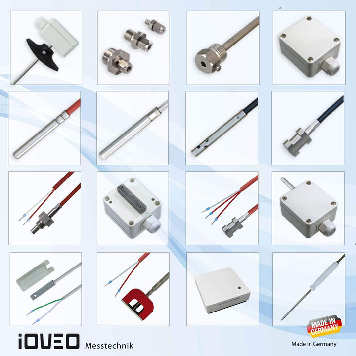 iOVEO 051RF02200 - Raumfühler, Sensor: PT1000, Temperaturfühler, Innenraum, mit Gehäuse &amp; 004AL02203