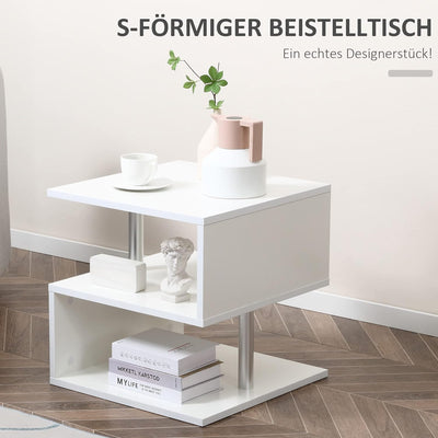 HOMCOM Couchtisch Beistelltisch Kaffeetisch Teetisch Wohnzimmertisch Holzmaserung E1 Spanplatte Meta